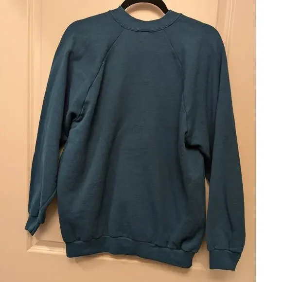 Vintage Fruit of the Loom Crew Neck Sweatshirt‎ Doily Heart & Buttons - Picture 4 of 4